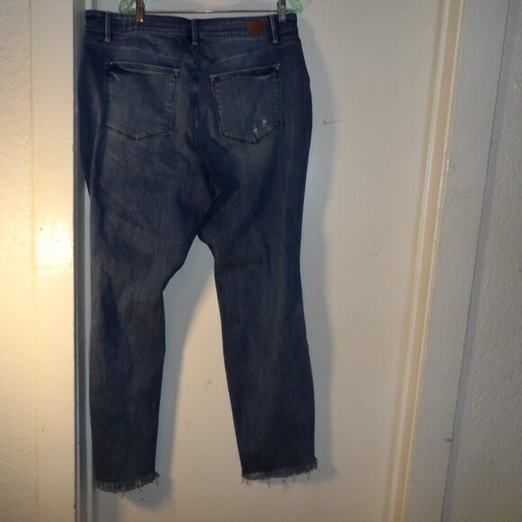 Judy Blue Distressed Straight Fit Jeans Sz 18W - Picture 7 of 7